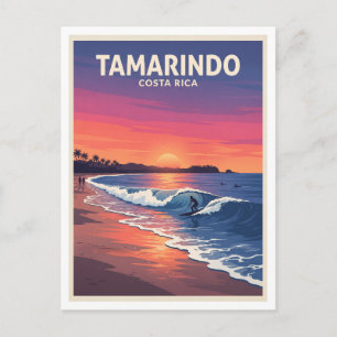 Carte Postale Cadeau Playa Tamarindo Sunset Surf Costa Rica