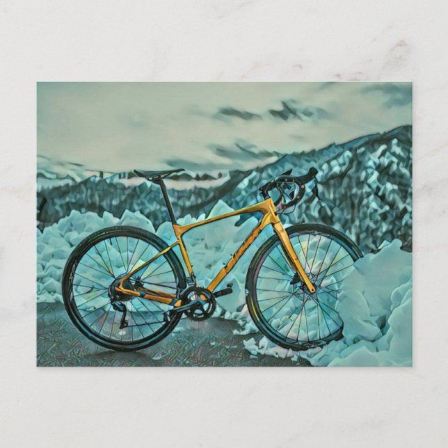 Carte Postale Cadeau pour amateur de cyclisme (Devant)