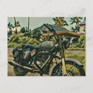 Carte Postale Cadeau pour amateur de moto