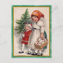 Carte postale cadeau pour enfants sapin de Noël vi