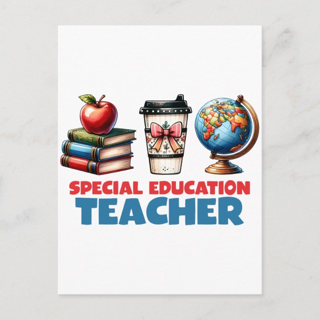 Carte Postale Cadeau pour enseignant | Enseignant en éducation s (Devant)