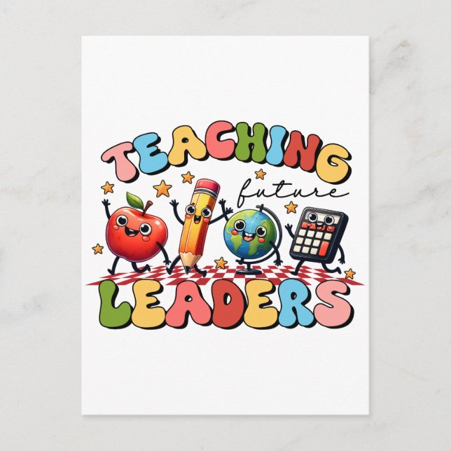 Carte Postale Cadeau pour Enseignant | Enseigner les Futurs Diri (Devant)