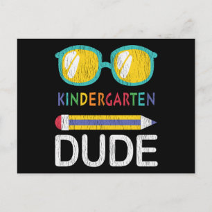 Carte Postale Cadeau pour garçon de maternelle pour le premier j
