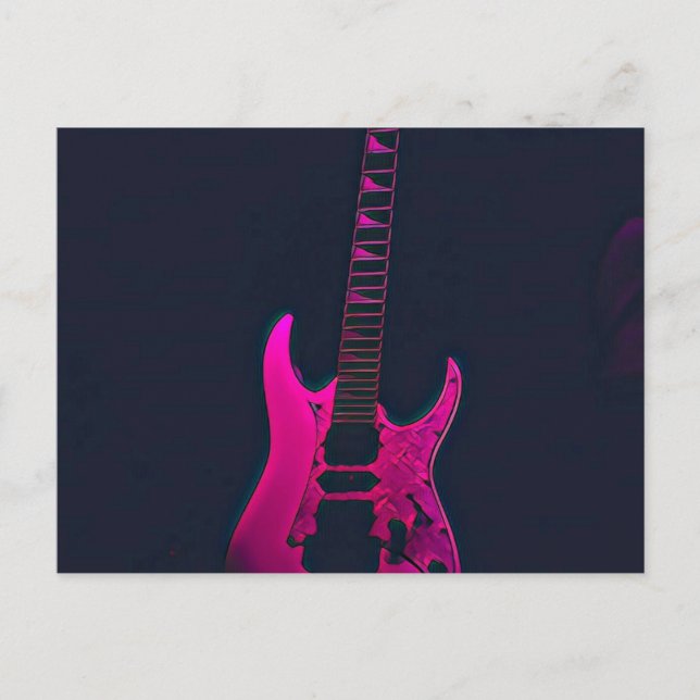 Carte Postale Cadeau pour guitariste acoustique (Devant)