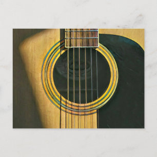 Carte Postale Cadeau pour guitariste musicien