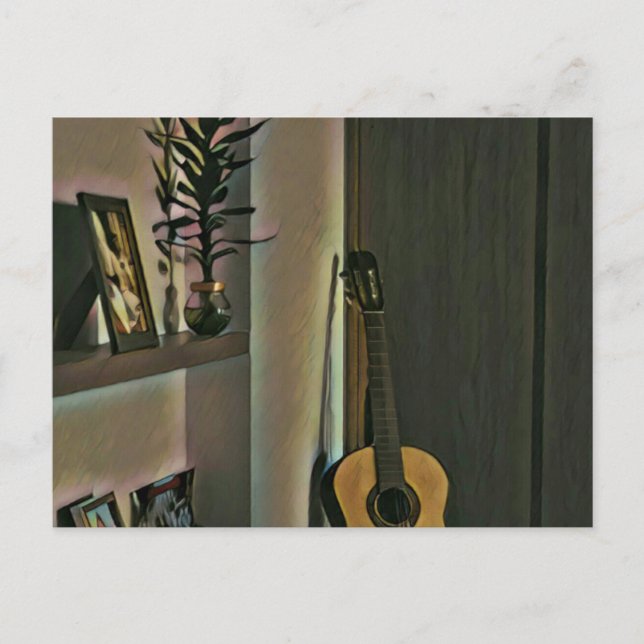 Carte Postale Cadeau pour guitariste sympa (Devant)