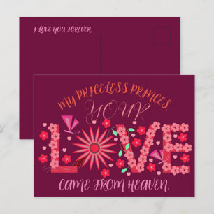CARTE POSTALE CADEAU POUR MAMAN, SŒUR, FILLE, AMIE, PETITE AMIE