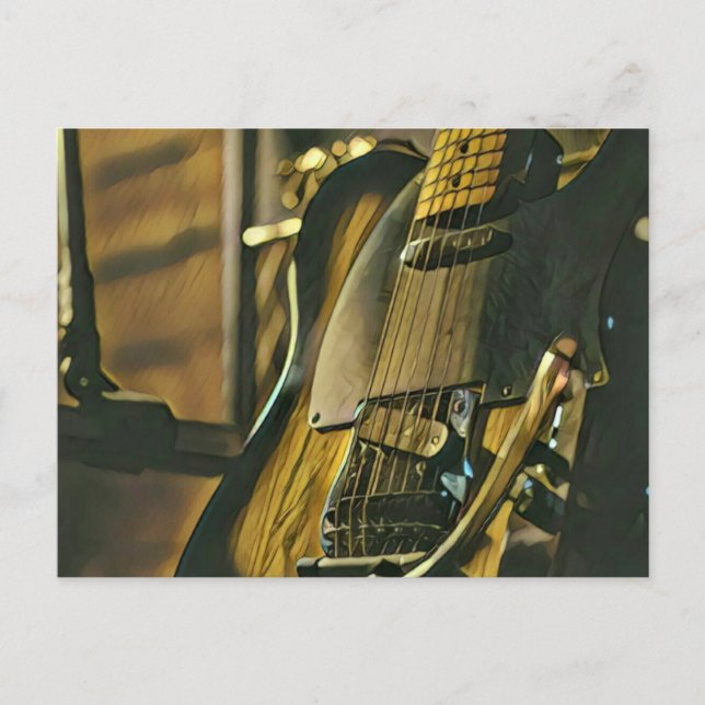 Carte Postale Cadeau pour petit ami guitariste (Devant)