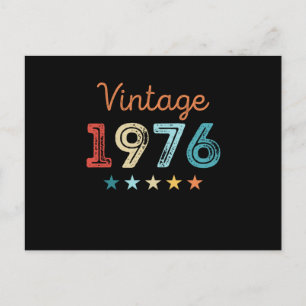 Carte Postale Cadeau rétro 50e anniversaire Vintage 1976 50 ans