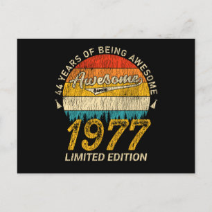Carte Postale Cadeau Rétro Incroyable 48 Ans pour 48e Anniversai