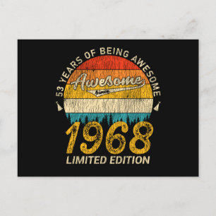 Carte Postale Cadeau Rétro Incroyable 57 Ans pour un Anniversair
