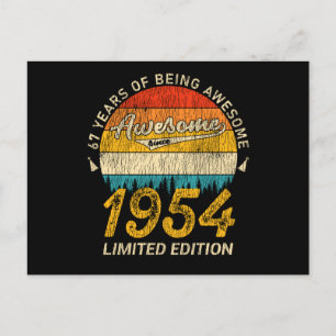 Carte Postale Cadeau Rétro Incroyable 71 Ans pour les 71 Ans en 
