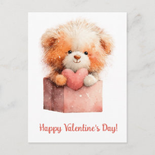 Carte Postale Cadeau Saint-Valentin Ourson Doux Art