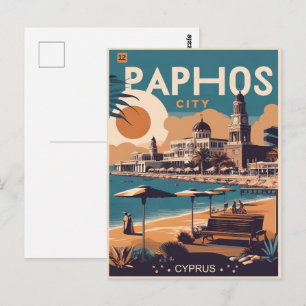 Carte Postale Cadeau souvenir de vacances à Paphos, Chypre