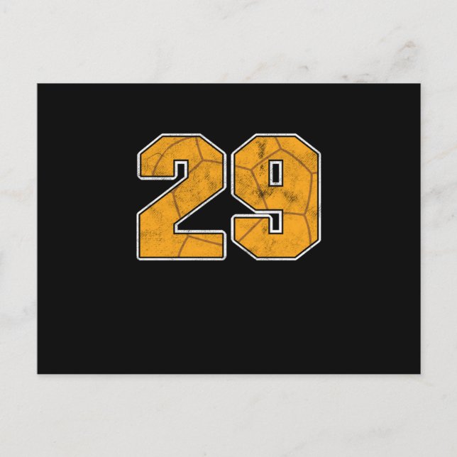 Carte Postale Cadeau sportif pour la célébration des 29 ans de H (Devant)