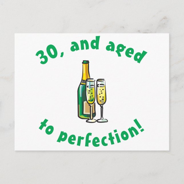 Carte Postale Cadeau vintage 30e anniversaire (Devant)