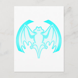 Carte Postale Cadeaux Bat Cyan Inv The MUSEUM Zazzle