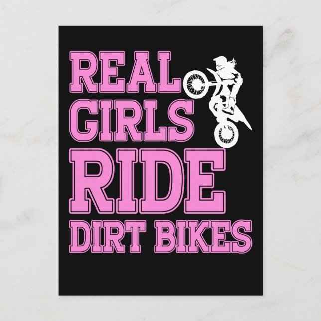 Carte Postale Cadeaux Braap Femmes Motocross Dirt Bike (Devant)