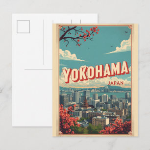Carte Postale Cadeaux Chinatown de la ville vintage de Yokohama 