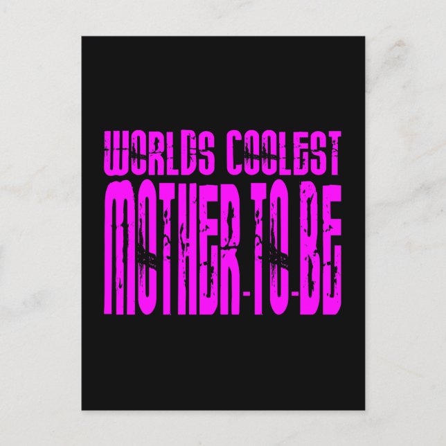 Carte Postale Cadeaux cool : Mondes roses la mère la plus cool à (Devant)