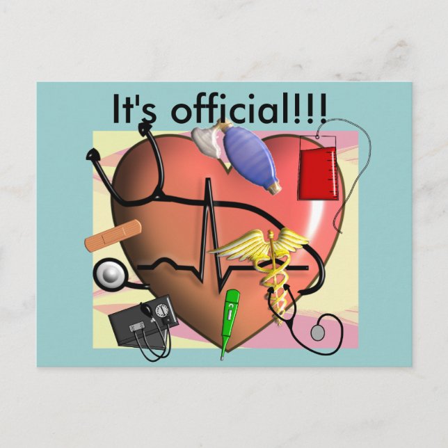 Carte Postale Cadeaux d'art de l'infirmière de trauma (Devant)