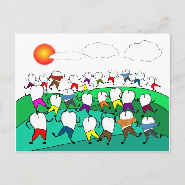 Carte Postale Cadeaux d'art dentaire Whimsical (Devant)