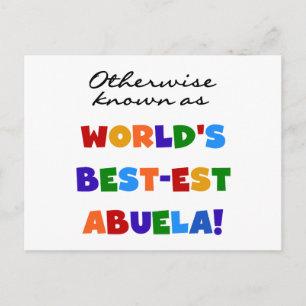 Carte Postale Cadeaux de Abuela autrement connus comme les meill