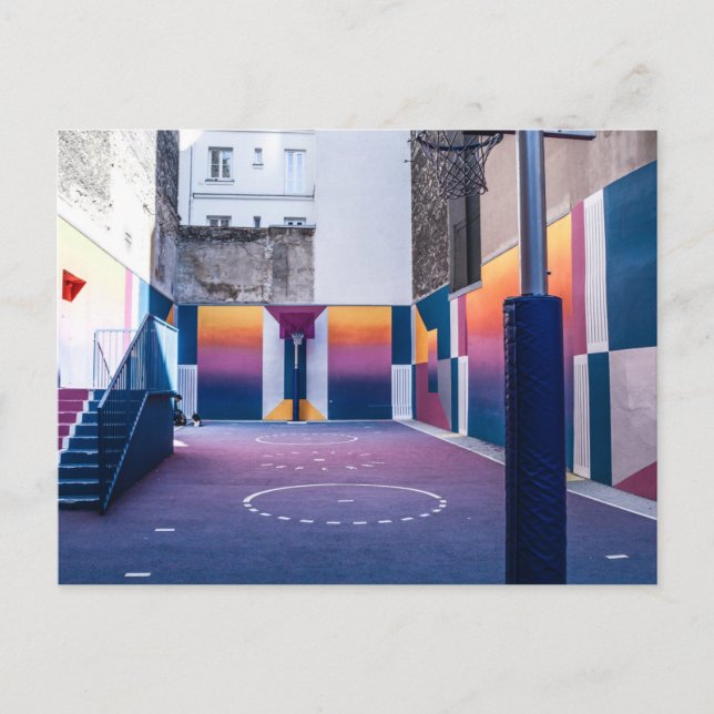 Carte Postale cadeaux de basket personnalisés (Devant)