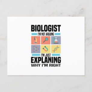 Carte Postale Cadeaux de biologie Biologistes Enseignant Scien