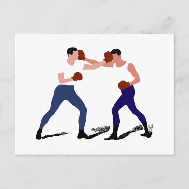 Carte Postale Cadeaux de boxe vintages (Devant)