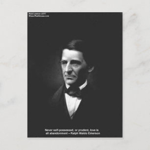 Carte Postale Cadeaux de citation d'amour d'Emerson jamais possé