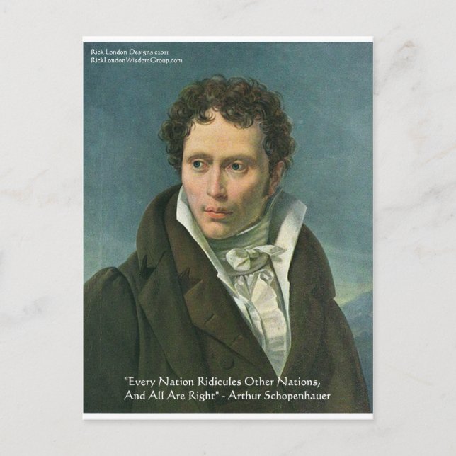 Carte Postale Cadeaux de citation "Nations Ridicule" d'Arthur Sc (Devant)