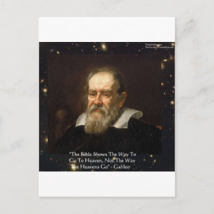 Carte Postale Cadeaux de citation "Voie vers le ciel" de Galilée