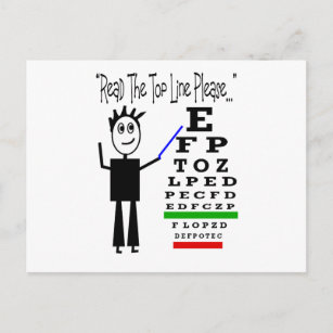 Carte Postale Cadeaux de conception pour le médecin de l'oeil