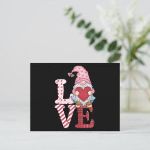 Carte Postale Cadeaux de couple d'amour de gnome de la Saint-Val