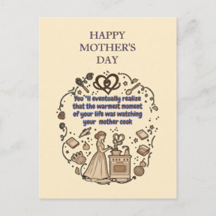 Carte Postale cadeaux de fête des mères
