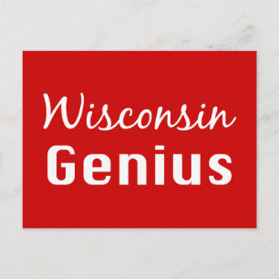 Carte Postale Cadeaux de génie du Wisconsin