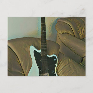 Carte Postale Cadeaux de guitare pour papa