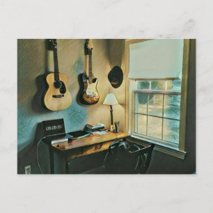 Carte Postale Cadeaux de guitare pour petite amie
