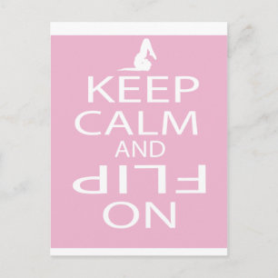 Carte Postale Cadeaux de gymnastique de conservation personnalis