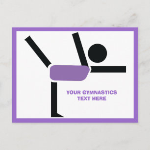 Carte Postale Cadeaux de gymnastique, interprète de gymnastique