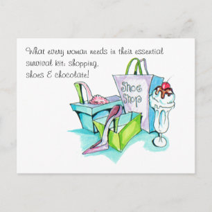 Carte Postale Cadeaux de magasin de chaussures