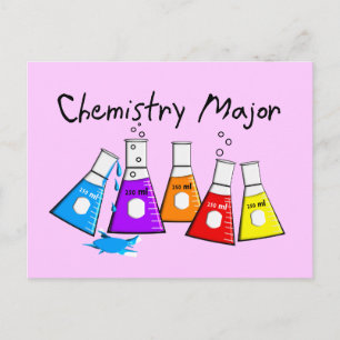 Carte Postale Cadeaux de majeure en chimie Beeker Design