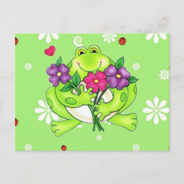 Carte Postale Cadeaux de marchandises de grenouille (Devant)
