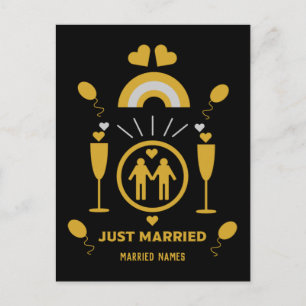 Carte Postale Cadeaux de mariage originaux pour gays