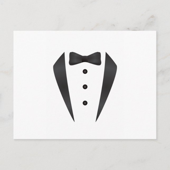 Carte Postale Cadeaux de mariage Tuxedo et accessoires pour mari (Devant)