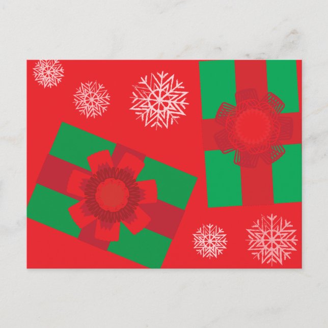 Carte Postale Cadeaux de Noël (Devant)