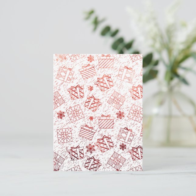 Carte Postale Cadeaux de Noël 5 (Debout devant)