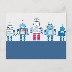 Carte Postale Cadeaux de nouveauté aux robots cool
