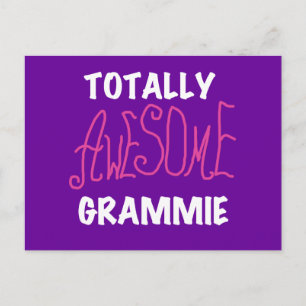 Carte Postale Cadeaux de T-shirts rose Grammie absolument géniau